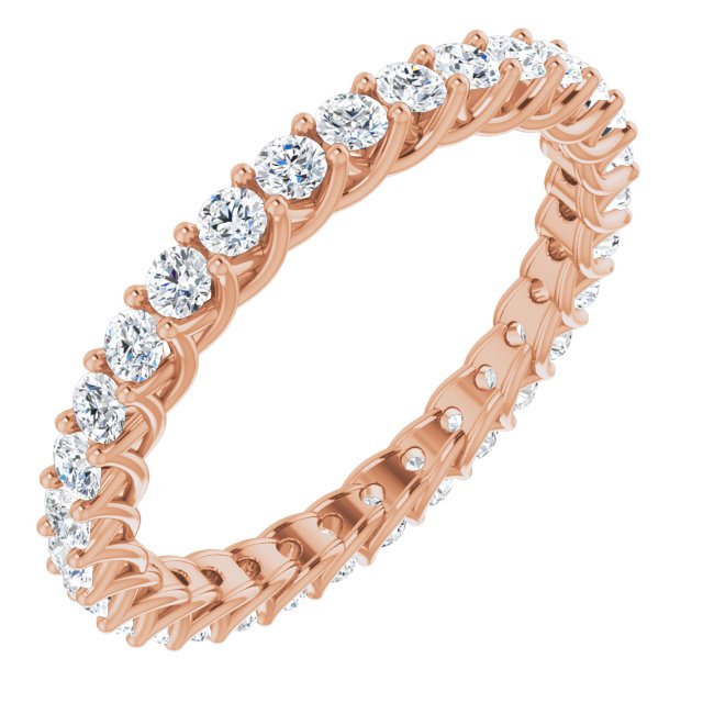 0.93 ct. Shared Prong Round Diamond Eternity Band-VIRABYANI